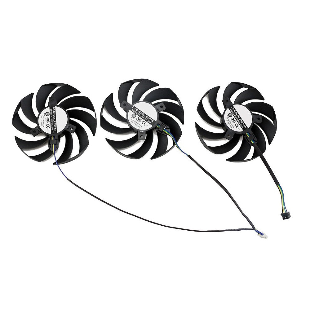 3PCS/SET PLD10015B12H/PLA09215B12H RX 6800、6800XT GPU FAN，For XFX RX 6800、RX  6800XT SPEEDSTER MERC 319 Video card cooling fan - AliExpress