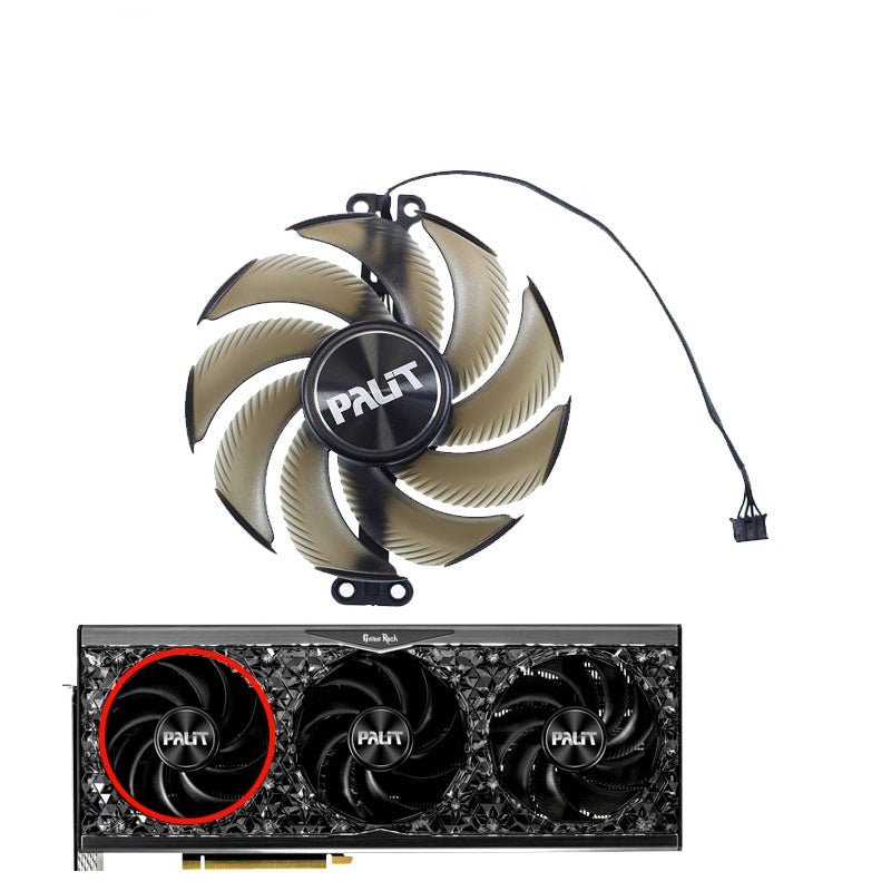Palit GeForce RTX 4080, 4090 GameRock GPU Fan Replacement