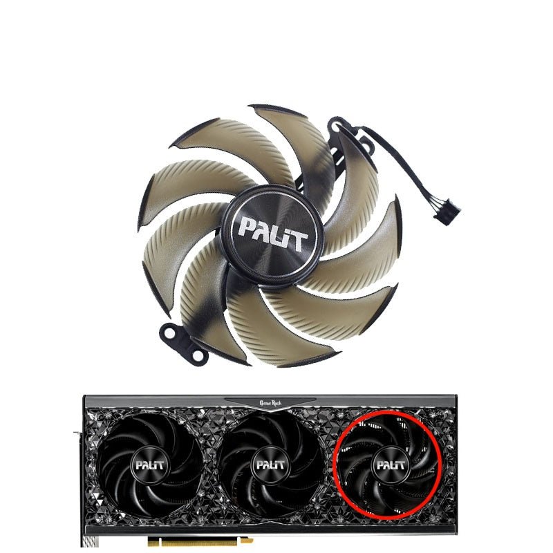 Palit GeForce RTX 4080, 4090 GameRock GPU Fan Replacement