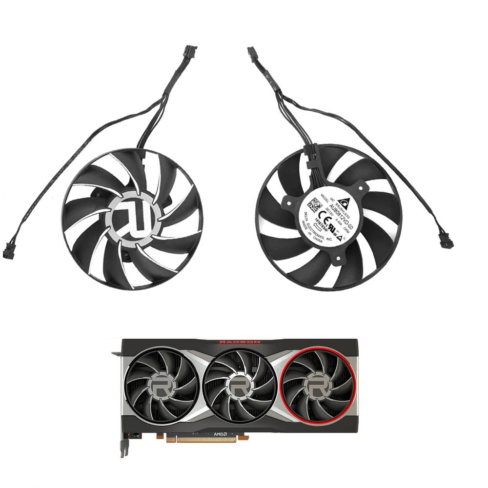 PowerColor AMD Radeon RX 6800, 6800 XT, 6900 XT Fan Replacement