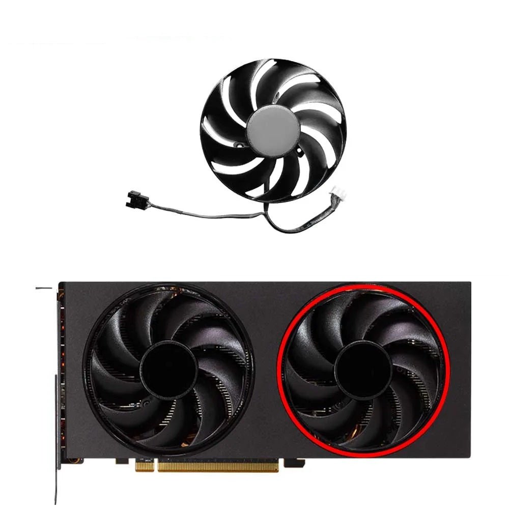 Powercolor Fighter AMD Radeon RX 6750 XT GPU Fan Replacement