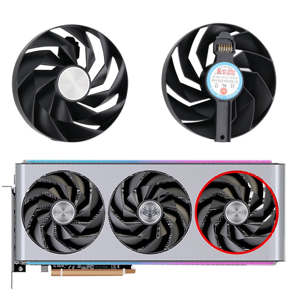 Sapphire NITRO+ AMD Radeon RX 7900 XTX Vapor-X 24GB GPU Fan Replacement