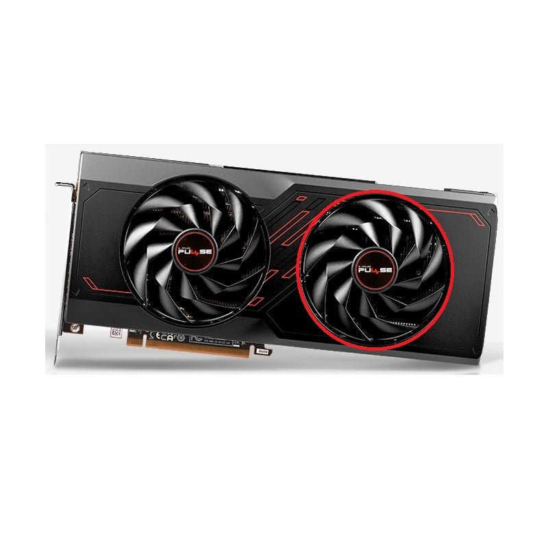 SAPPHIRE PULSE AMD Radeon RX 7600, 7700, 7800 XT GPU Fan Replacement