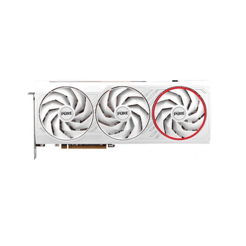 Sapphire PURE Radeon RX 7700, 7800 XT GPU Fan Replacement