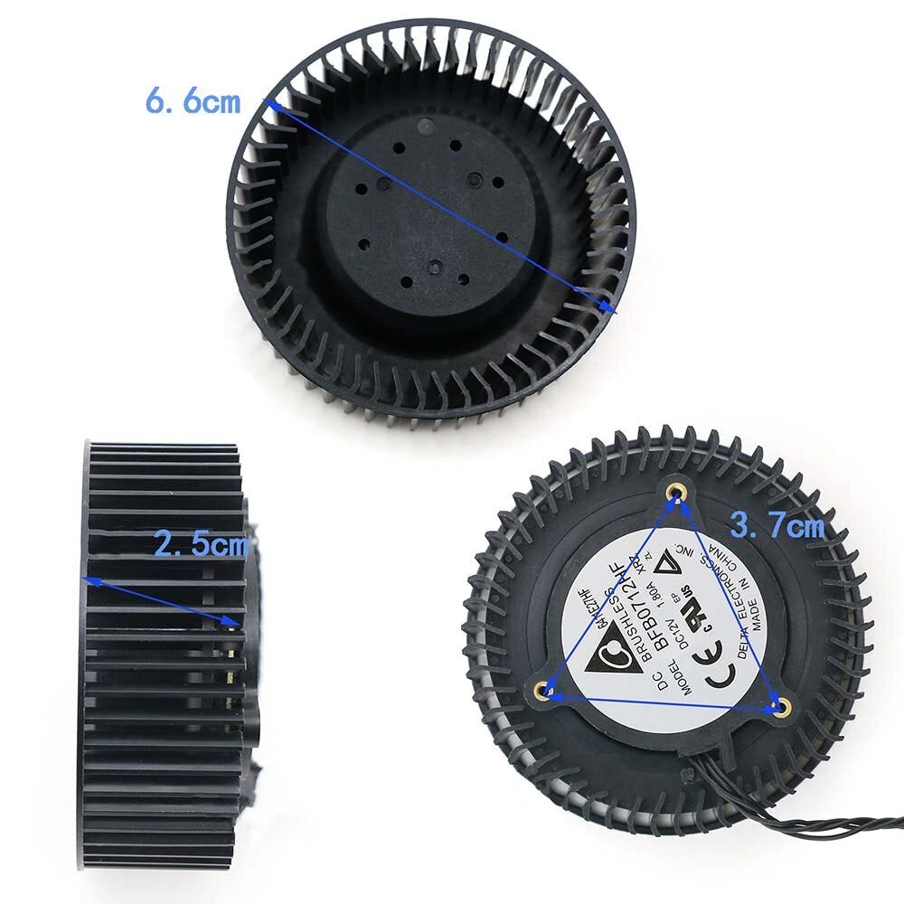 SAPPHIRE RX 470 480 570 580 470D Platinum Edition Radiator Turbo Fan Replacement