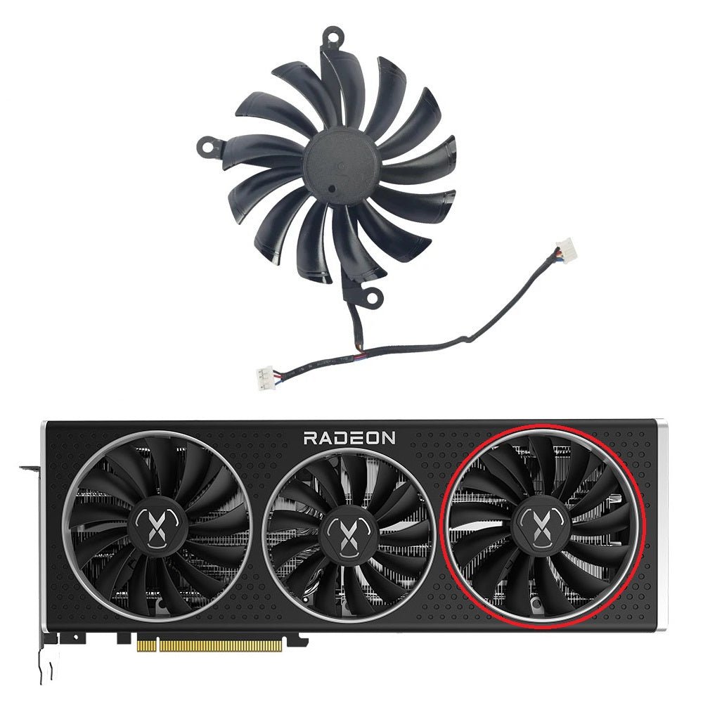 XFX Speedster QICK / MERC 319 RX 6800, 6800XT Gaming Fan Replacement