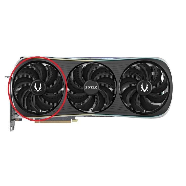 ZOTAC GAMING GeForce RTX 4070 Ti, 4080, 4090 AMP Extreme AIRO GPU Fan Replacement