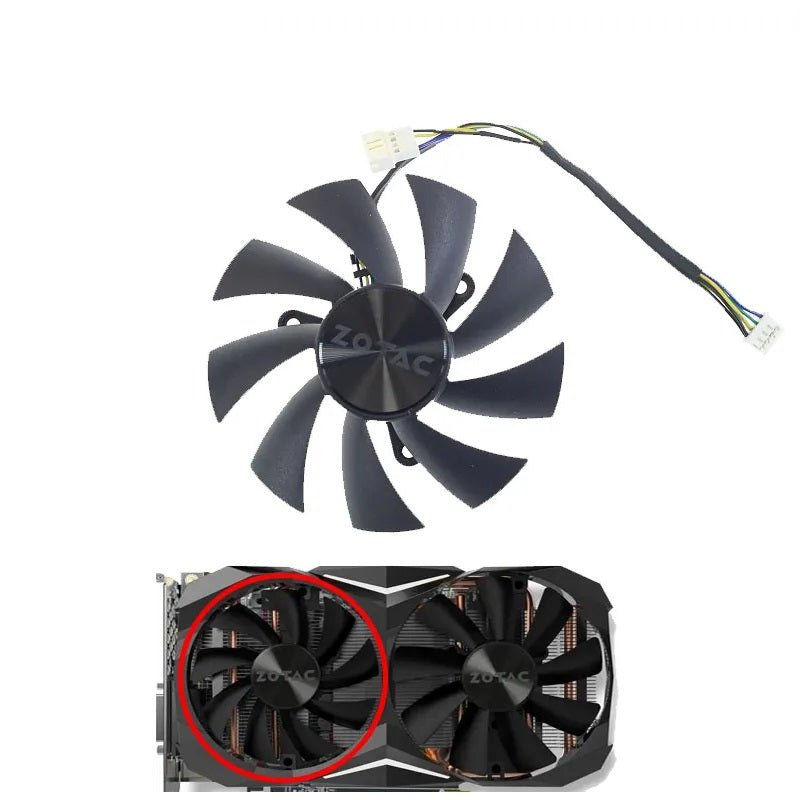 ZOTAC GeForce GTX 1060, 1070, 1080, 1080Ti Mini Fan Replacement