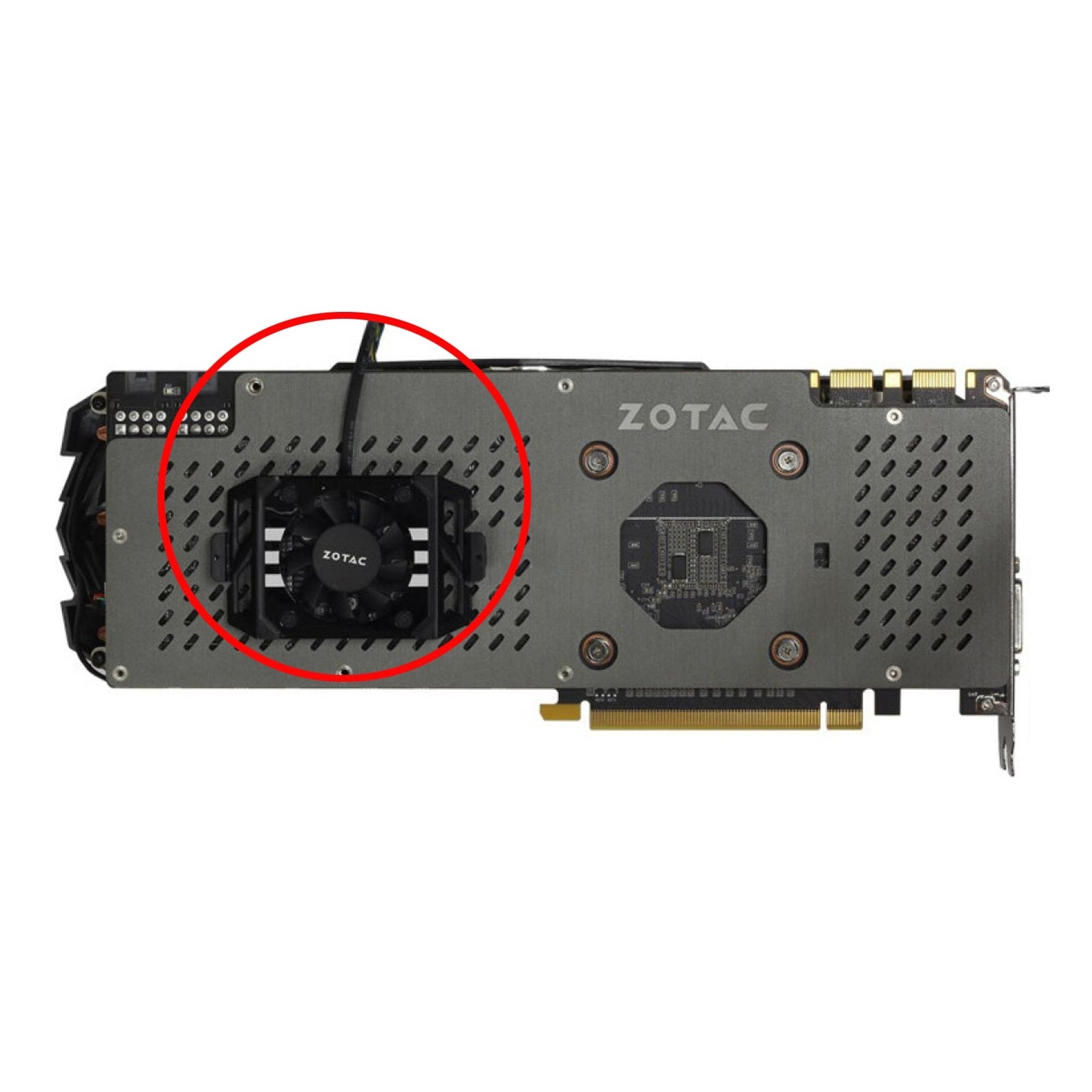 Gå forud pin Besøg bedsteforældre Zotac GTX 1060, 1070Ti, 1080 Plus GPU Backplate Fan Replacement
