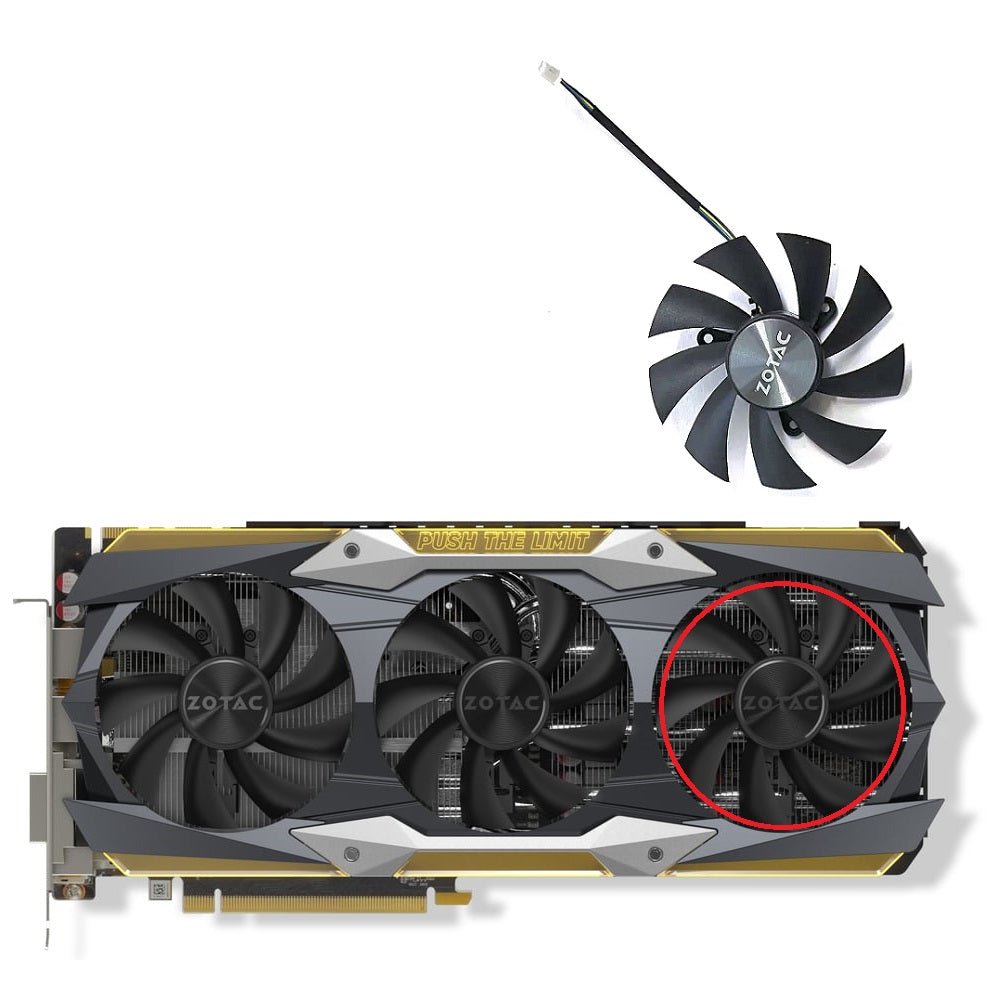 ZOTAC GTX 1080 Ti AMP EXTREME 11G Fan Replacement