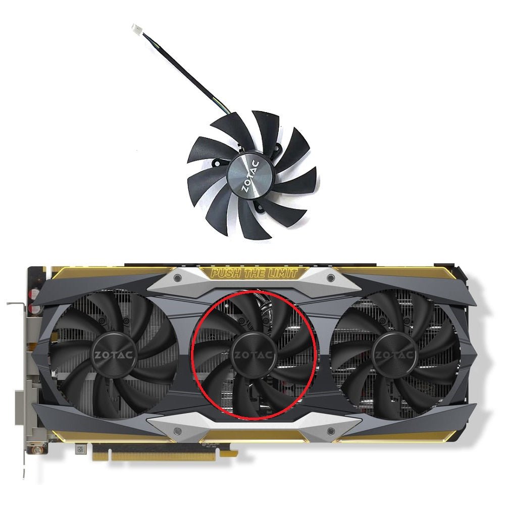 ZOTAC GTX 1080 Ti AMP EXTREME 11G Fan Replacement